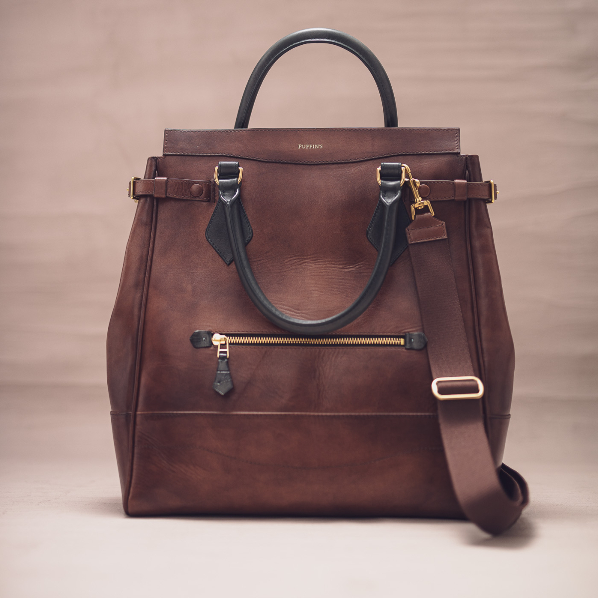 CALATRAVA Shopper v.EXT1, чоловіча шкіряна сумка-тоут: Dark Agave & Milk Chocolate