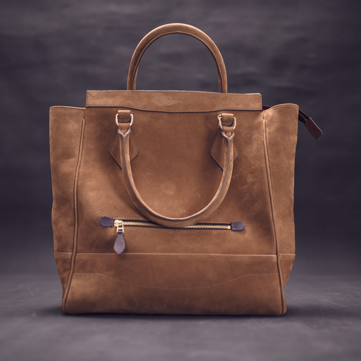 CALATRAVA Shopper, чоловіча шкіряна сумка-шопер: світло-коричневий нубук