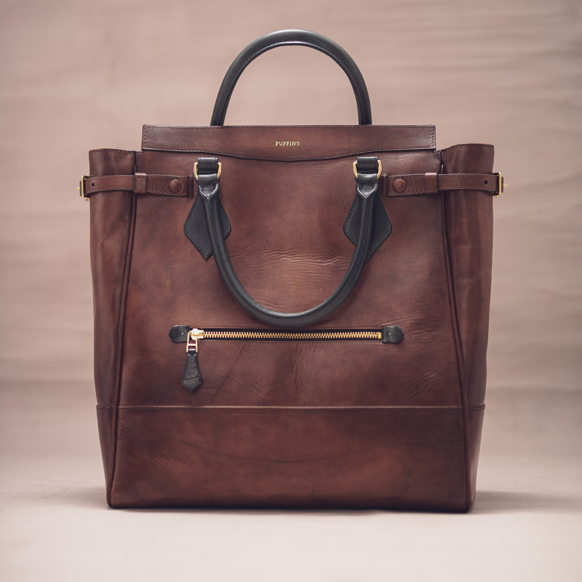 CALATRAVA Shopper v.EXT1, чоловіча шкіряна сумка-тоут: Dark Agave & Milk Chocolate