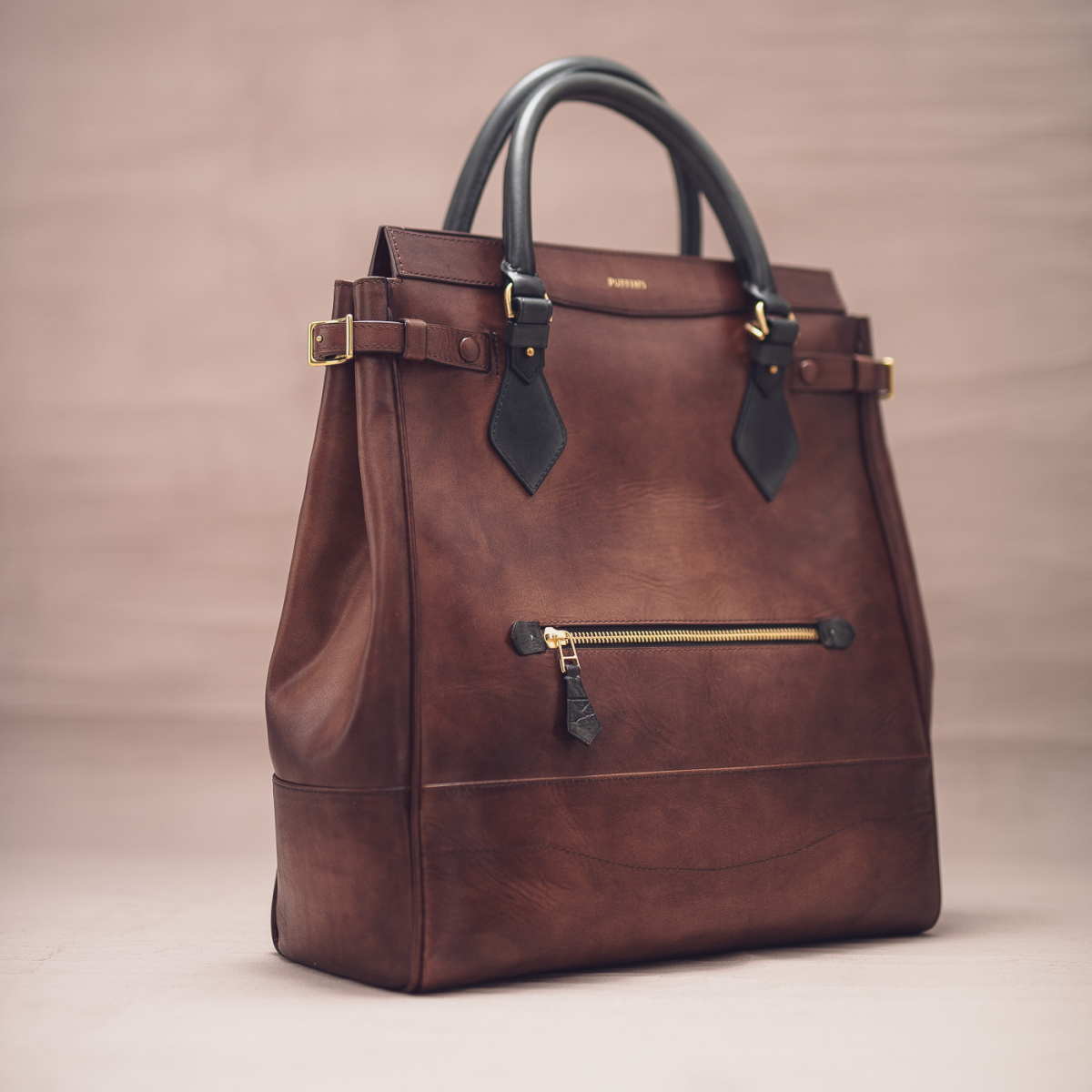 CALATRAVA Shopper v.EXT1, чоловіча шкіряна сумка-тоут: Dark Agave & Milk Chocolate