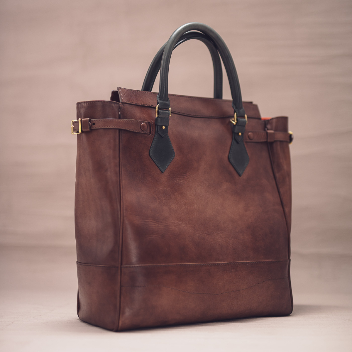 CALATRAVA Shopper v.EXT1, чоловіча шкіряна сумка-тоут: Dark Agave & Milk Chocolate