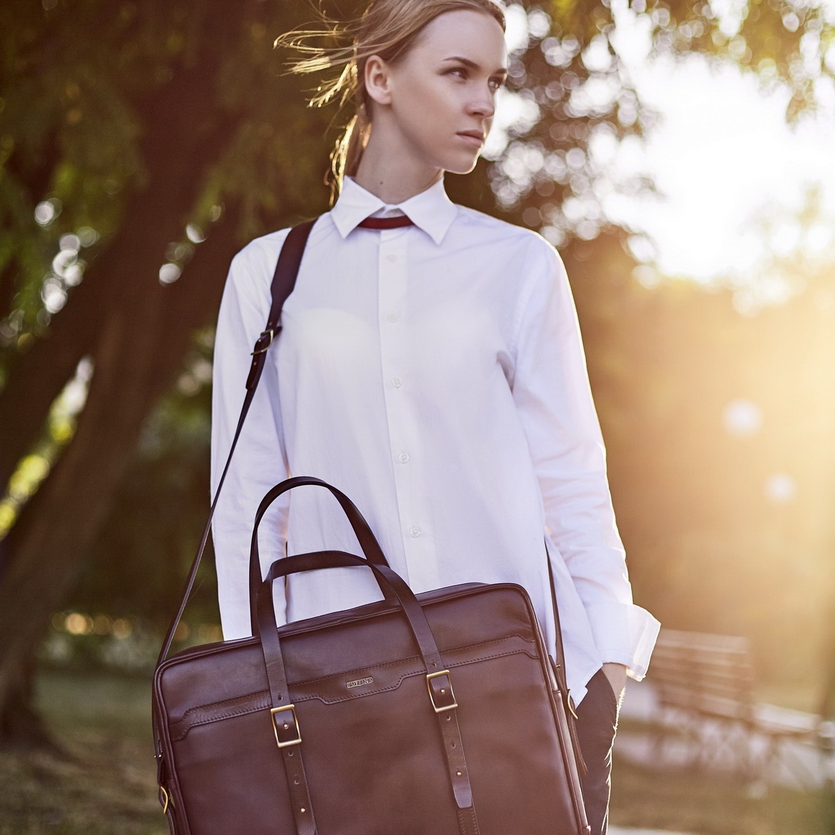 портфель dapper 17" бордо 