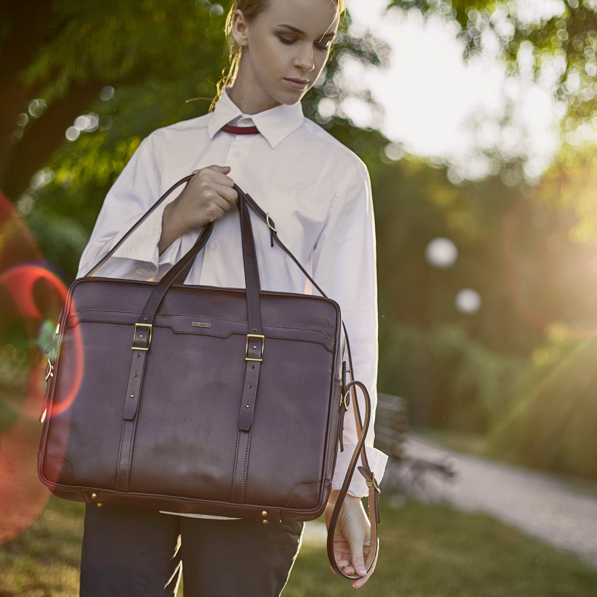 портфель dapper 17" бордо 