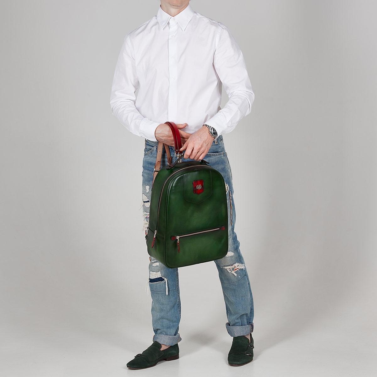 Міський рюкзак ASPEN: Red Currant & Grassy Green