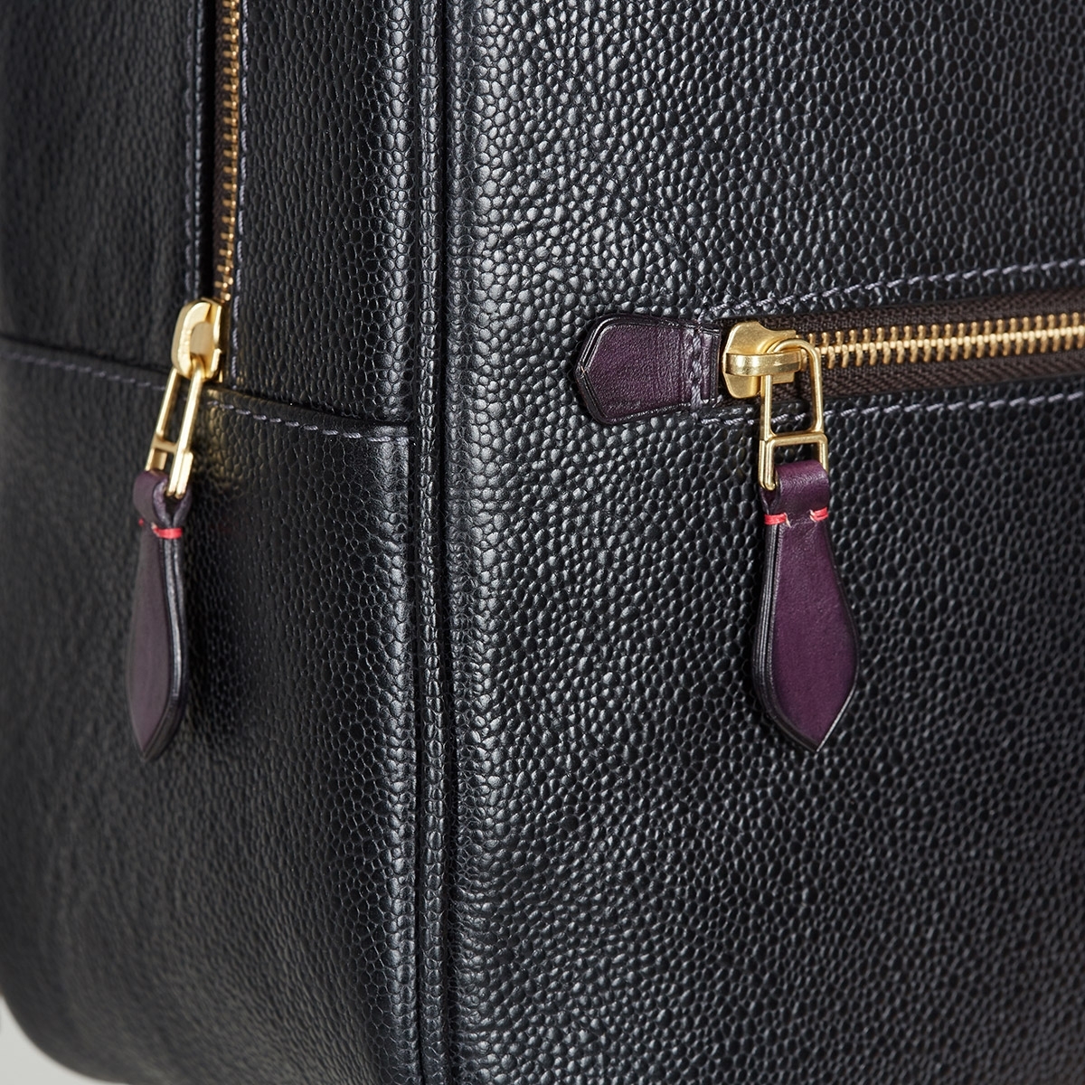 Міський рюкзак ASPEN: Plum Wine & Dark Blue Grain Leather