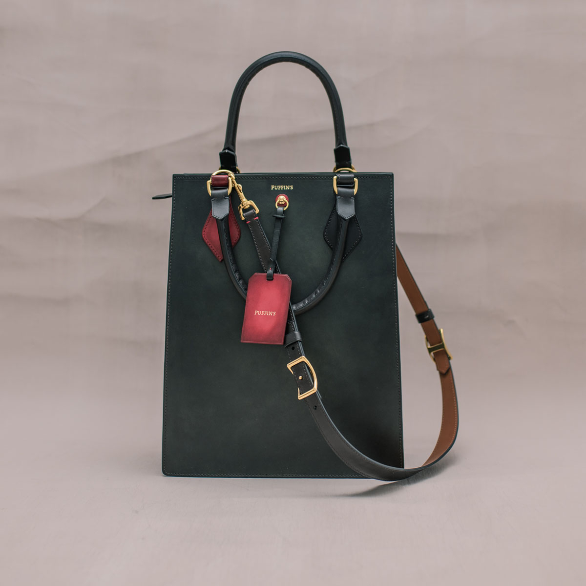 Містка сумка-тоут MAYFAIR: Pomegranate & Dark Agave
