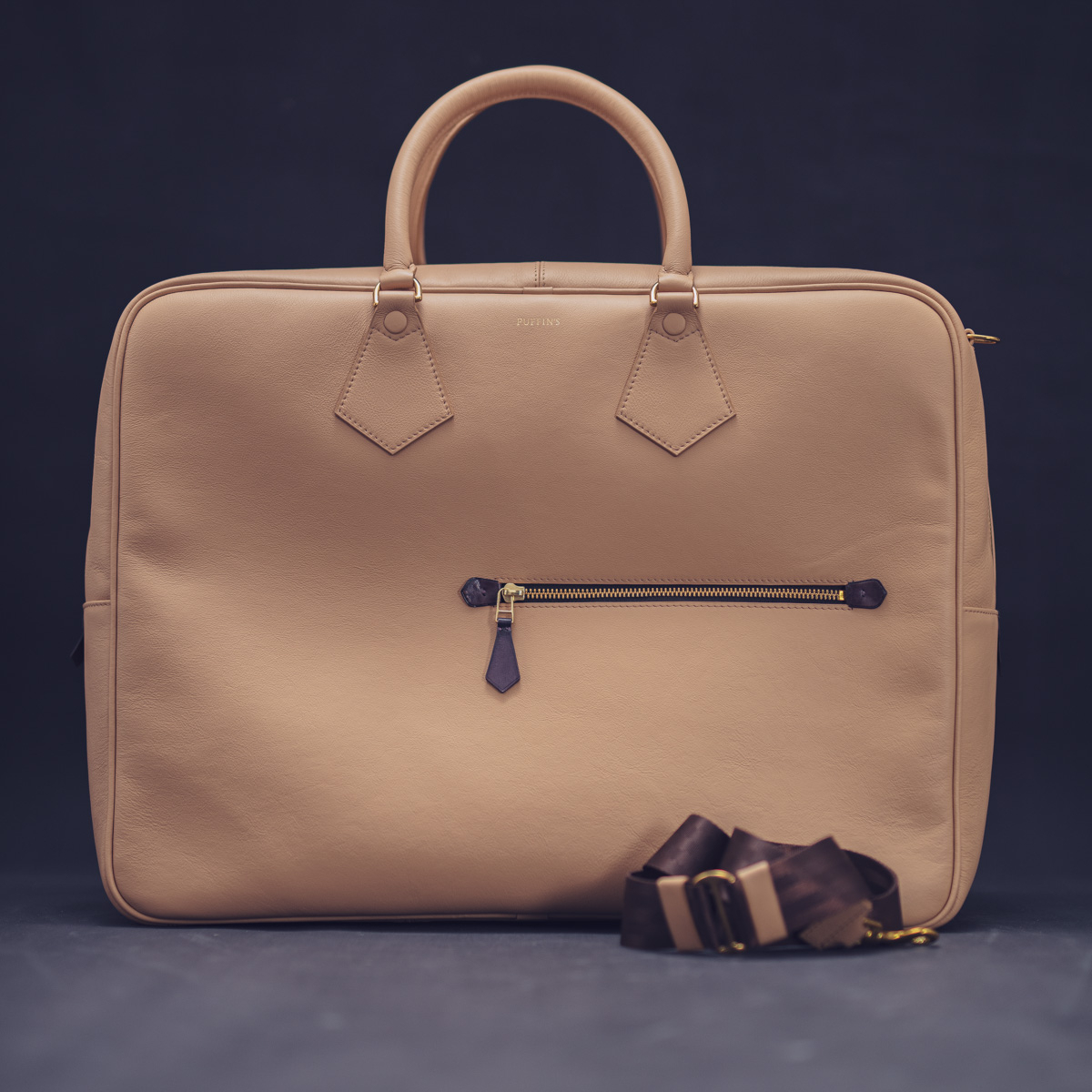 Класична шкіряна дорожня сумка MONDO 4939: Nappa Beige